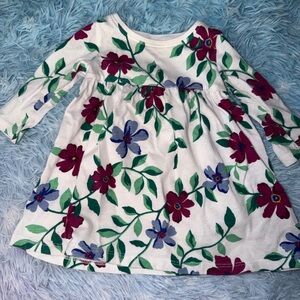 Floral Print Dress with Red and Purple Flowers